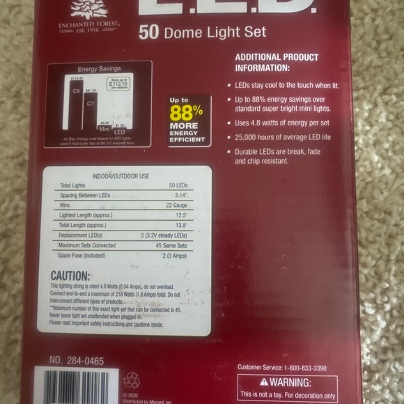 50 Blue Dome LED Lights - Picture 2 of 2